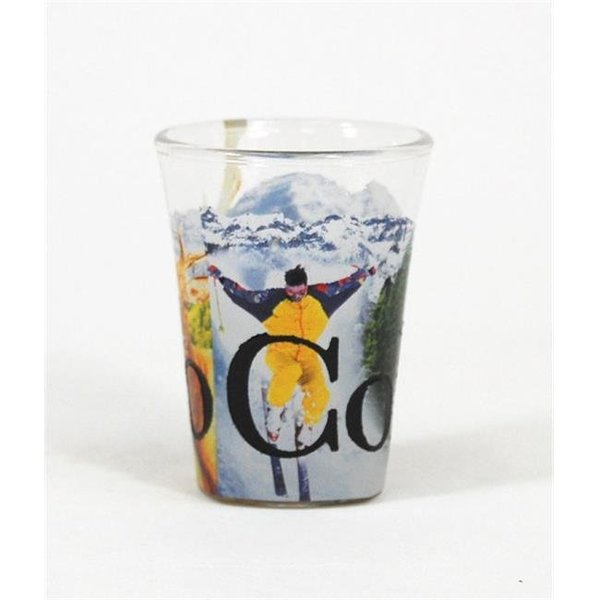 Americaware Americaware SGCOL03 Colorado Full Color  Etched  Shot Glass SGCOL03